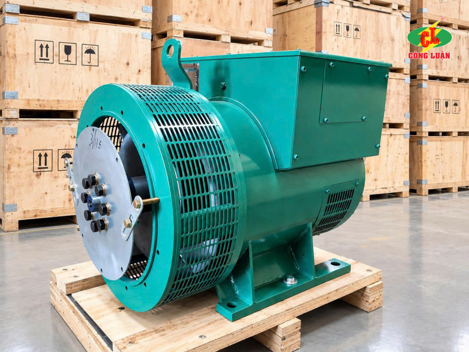 Dinamo củ phát điện 34kw 1 pha hiệu GS chính hãng tại Công Luận