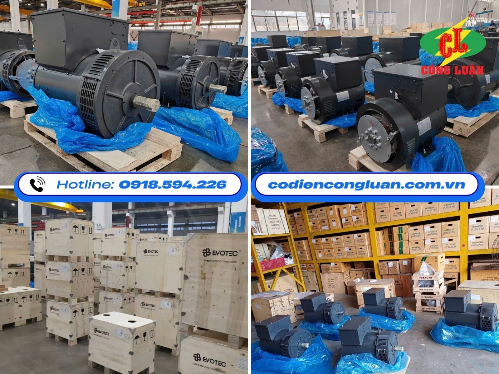 Dinamo hiệu Evotec thương hiệu Đức chất lượng cao - phân phối độc quyền bởi Công Luận