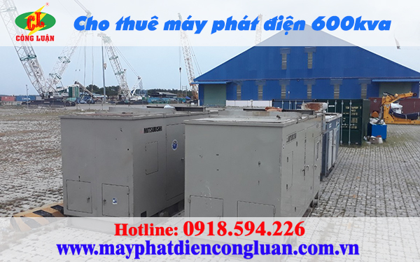 Cho thuê máy phát điện 600kva