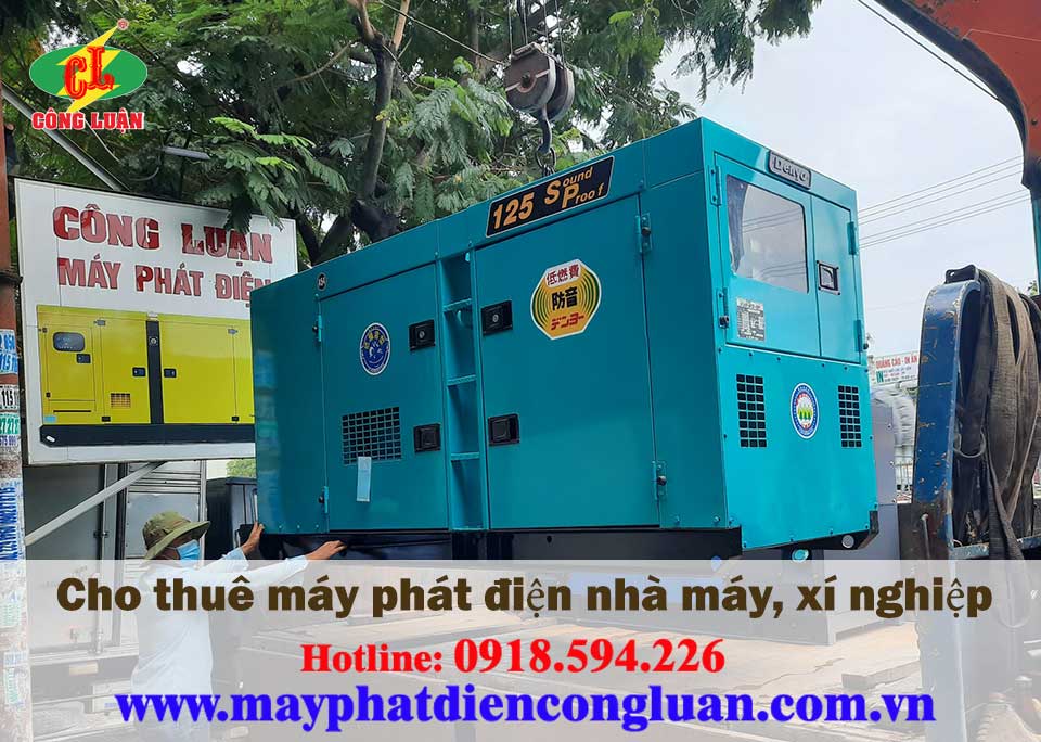 Cho thuê máy phát điện nhà máy - xí nghiệp