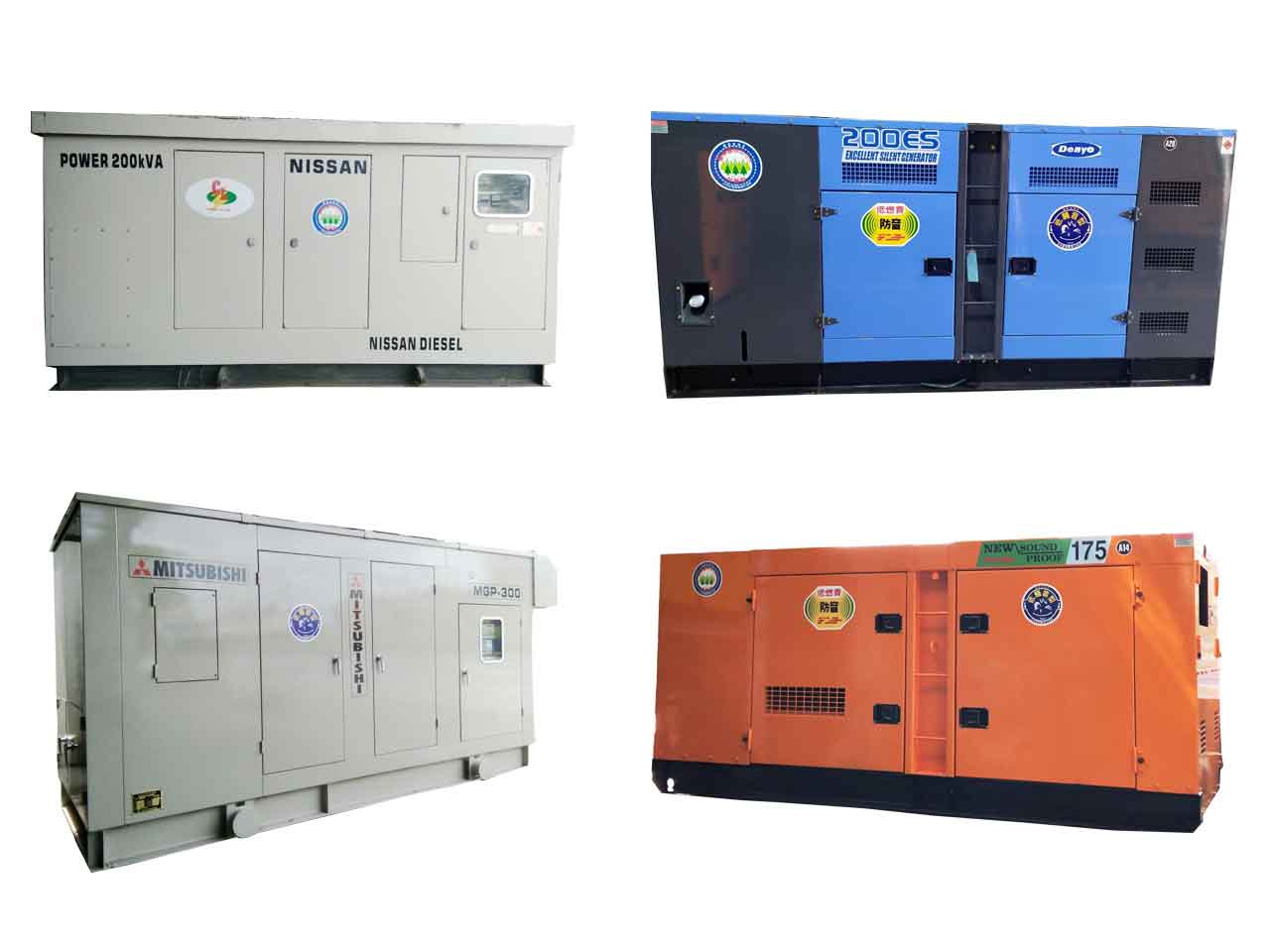 Các dòng máy phát điện cho thuê với công suất lớn