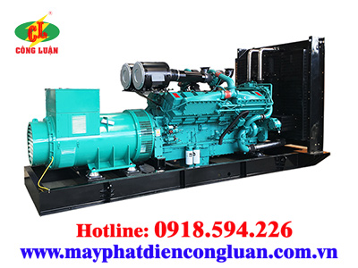 máy phát điện cummins 1375kva máy trần