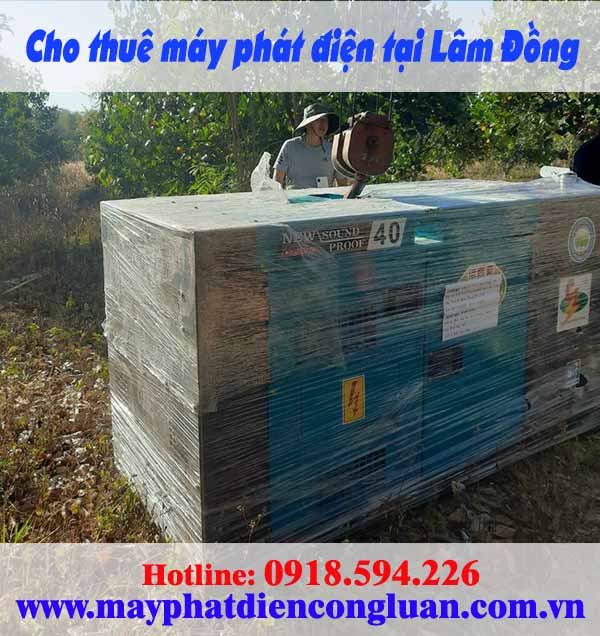Cho thuê máy phát điện tại Lâm Đồng